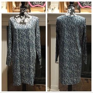 NWT Teal LS tee dress